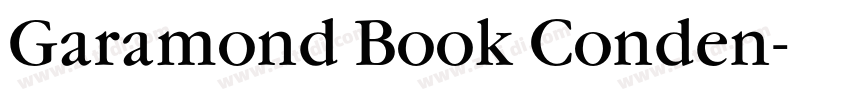 Garamond Book Conden字体转换